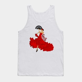 Sevillana Flamenco Dancer Tank Top